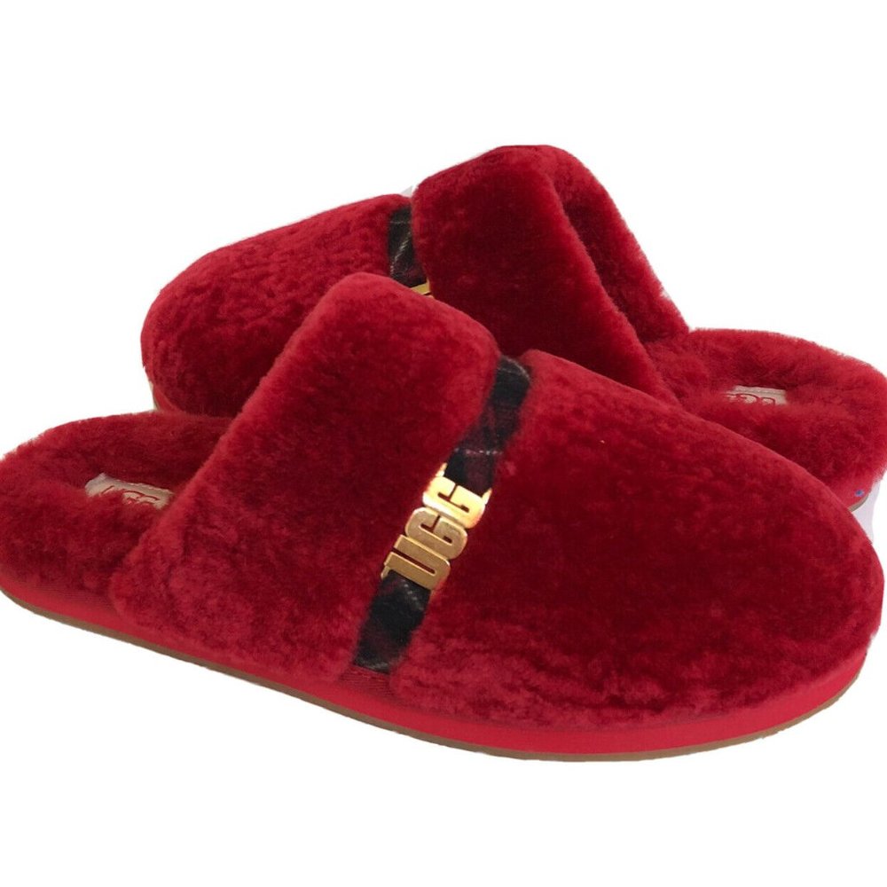 UGG Dalla Plaid Shearling Slipper Women's 8